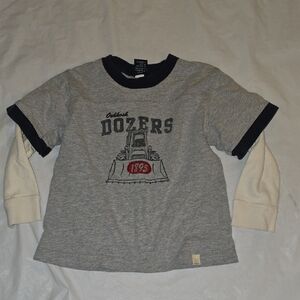 Osh Kosh Boys Dozer Long Thermal Sleeved Shirt Size 5